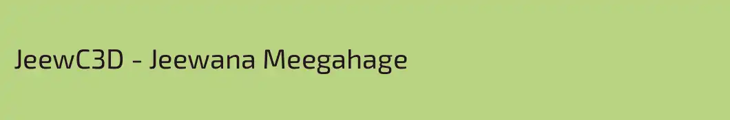 JeewC3D - Jeewana Meegahage